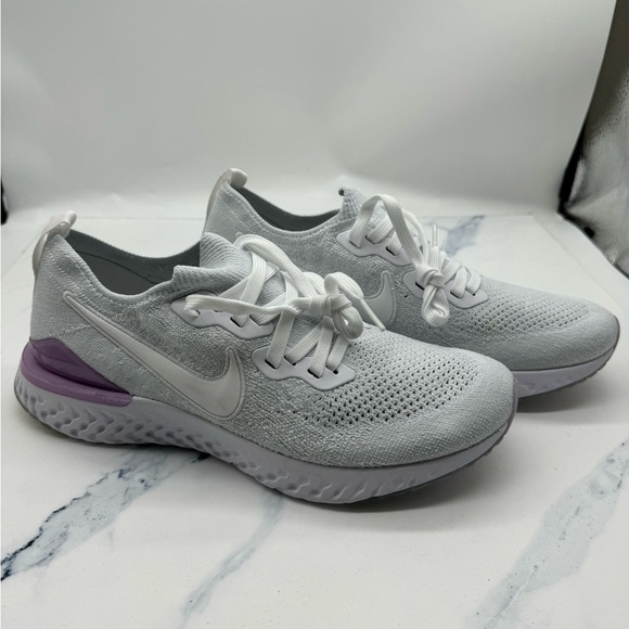 Nike Women’s Epic React Flyknit Pink Foam Sz. 10.5 - Picture 4 of 7